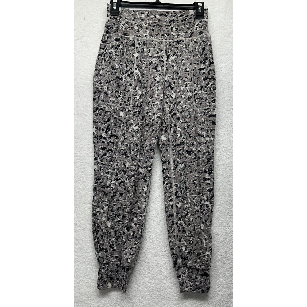 Athleta Womens Size S Gray Salutation Textured Jogger Pants (M1)